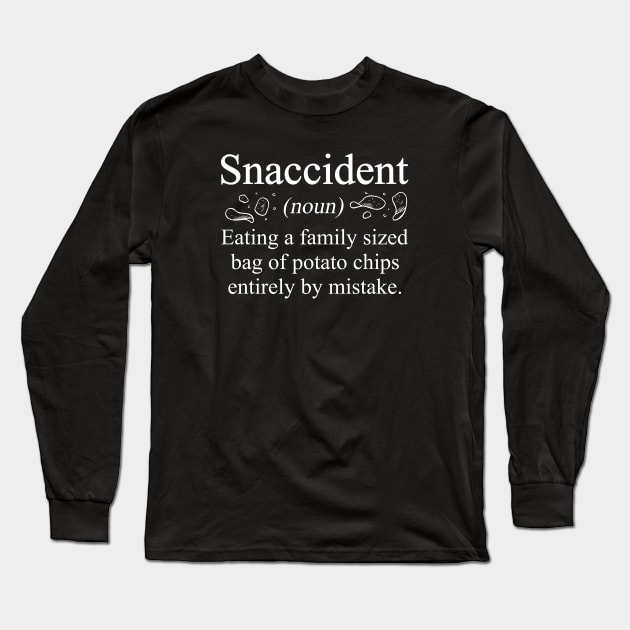 Snaccident Potato Chips Long Sleeve T-Shirt by AmazingVision